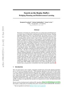 Search on the Replay Buffer: Bridging Planning and Reinforcement
  Learning