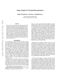 Image-Adaptive GAN based Reconstruction