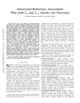 Adversarial Robustness Assessment: Why both $L_0$ and $L_\infty$ Attacks
  Are Necessary