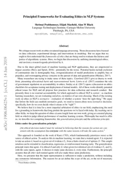 Principled Frameworks for Evaluating Ethics in NLP Systems