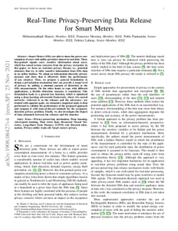 Real-Time Privacy-Preserving Data Release for Smart Meters