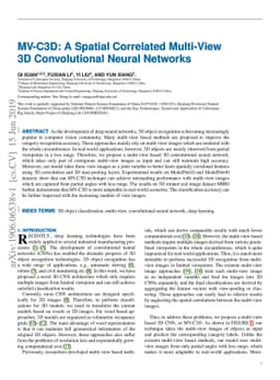 MV-C3D: A Spatial Correlated Multi-View 3D Convolutional Neural Networks