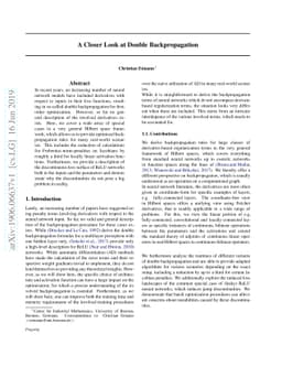 A Closer Look at Double Backpropagation