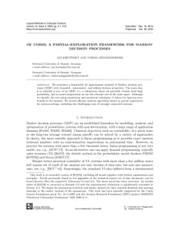 Of Cores: A Partial-Exploration Framework for Markov Decision Processes