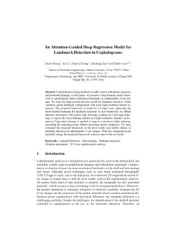 An Attention-Guided Deep Regression Model for Landmark Detection in
  Cephalograms