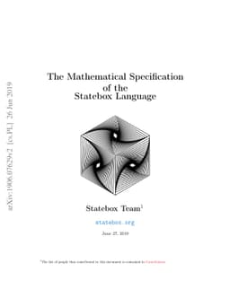 The Mathematical Specification of the Statebox Language