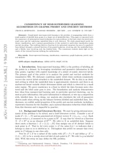 Consistency of semi-supervised learning algorithms on graphs: Probit and
  one-hot methods