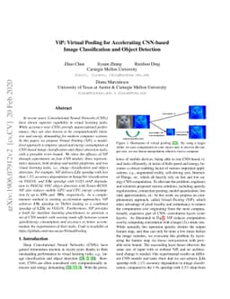 ViP: Virtual Pooling for Accelerating CNN-based Image Classification and
  Object Detection