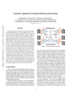 Generative approach to unsupervised deep local learning