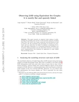 Observing LOD using Equivalent Set Graphs: it is mostly flat and
  sparsely linked