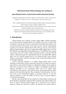 Model-based Deep Medical Imaging: the roadmap of generalizing iterative
  reconstruction model using deep learning