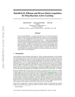 BatchBALD: Efficient and Diverse Batch Acquisition for Deep Bayesian
  Active Learning