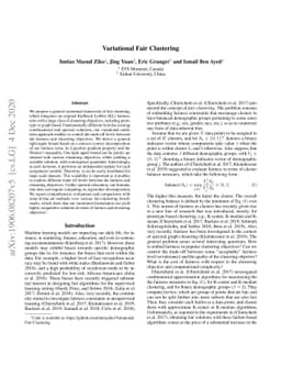 Variational Fair Clustering