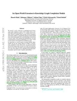An Open-World Extension to Knowledge Graph Completion Models