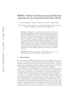 REBEC: Robust Evolutionary-based Calibration Approach for the Numerical
  Wind Wave Model