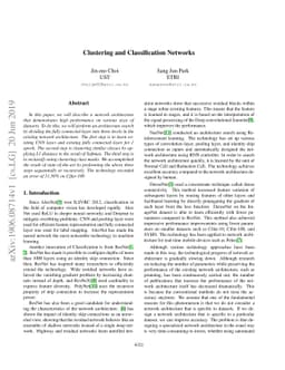 Clustering and Classification Networks