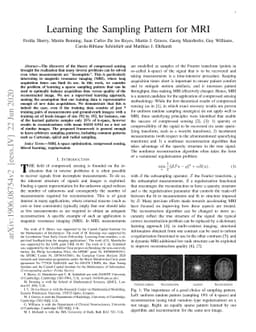 Learning the Sampling Pattern for MRI
