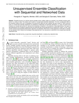 Unsupervised Ensemble Classification with Sequential and Networked Data