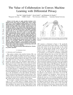 The Value of Collaboration in Convex Machine Learning with Differential
  Privacy
