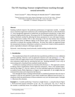 The NN-Stacking: Feature weighted linear stacking through neural
  networks