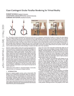 Gaze-Contingent Ocular Parallax Rendering for Virtual Reality