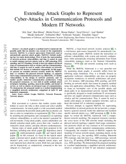 Extending Attack Graphs to Represent Cyber-Attacks in Communication
  Protocols and Modern IT Networks