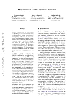 Translationese in Machine Translation Evaluation