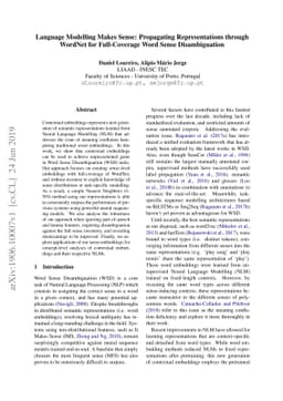 Language Modelling Makes Sense: Propagating Representations through
  WordNet for Full-Coverage Word Sense Disambiguation
