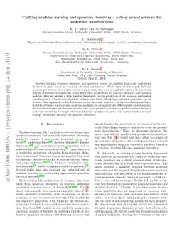 Unifying machine learning and quantum chemistry -- a deep neural network
  for molecular wavefunctions
