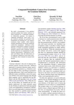 Compound Probabilistic Context-Free Grammars for Grammar Induction