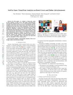 Serif or Sans: Visual Font Analytics on Book Covers and Online
  Advertisements