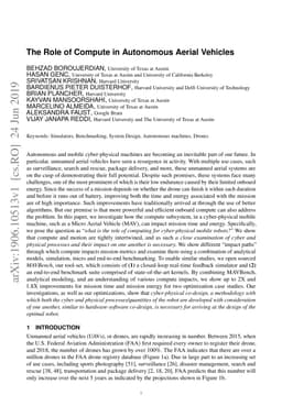 The Role of Compute in Autonomous Aerial Vehicles