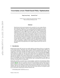 Uncertainty-aware Model-based Policy Optimization