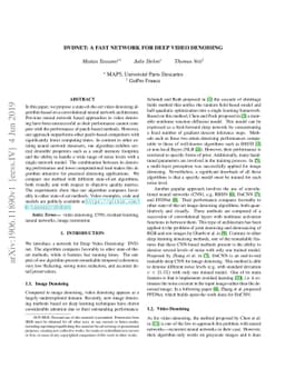 DVDnet: A Fast Network for Deep Video Denoising