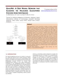 HalalNet: A Deep Neural Network that Classifies the Halalness
  Slaughtered Chicken from their Images