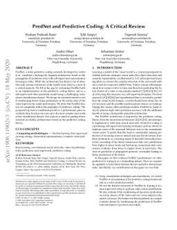 PredNet and Predictive Coding: A Critical Review