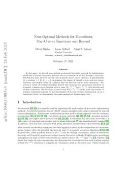 Near-Optimal Methods for Minimizing Star-Convex Functions and Beyond