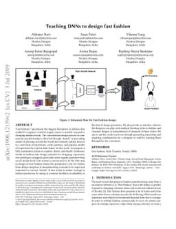 Teaching DNNs to design fast fashion