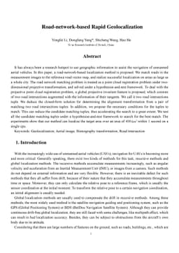 Road-network-based Rapid Geolocalization