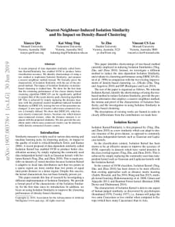 Nearest-Neighbour-Induced Isolation Similarity and its Impact on
  Density-Based Clustering