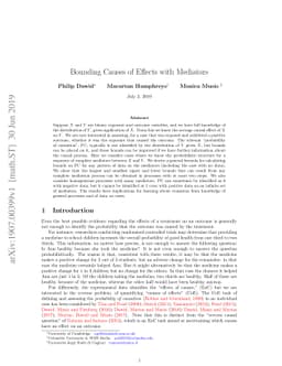 Bounding Causes of Effects with Mediators