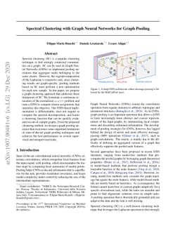 Spectral Clustering with Graph Neural Networks for Graph Pooling