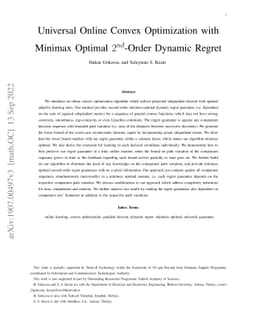 Universal Online Convex Optimization with Minimax Optimal Second-Order
  Dynamic Regret