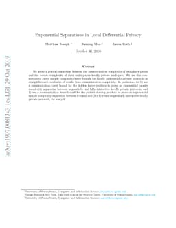 Exponential Separations in Local Differential Privacy