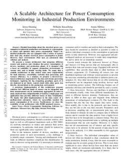 A Scalable Architecture for Power Consumption Monitoring in Industrial
  Production Environments
