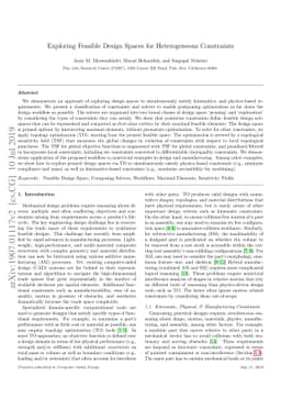 Exploring Feasible Design Spaces for Heterogeneous Constraints