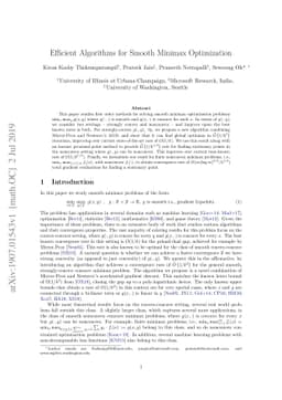 Efficient Algorithms for Smooth Minimax Optimization