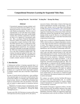 Compositional Structure Learning for Sequential Video Data