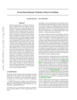 Circuit-Based Intrinsic Methods to Detect Overfitting