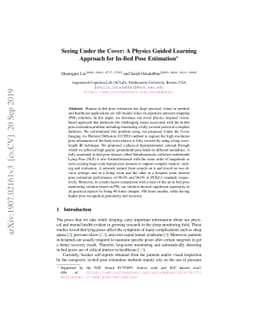 Seeing Under the Cover: A Physics Guided Learning Approach for In-Bed
  Pose Estimation